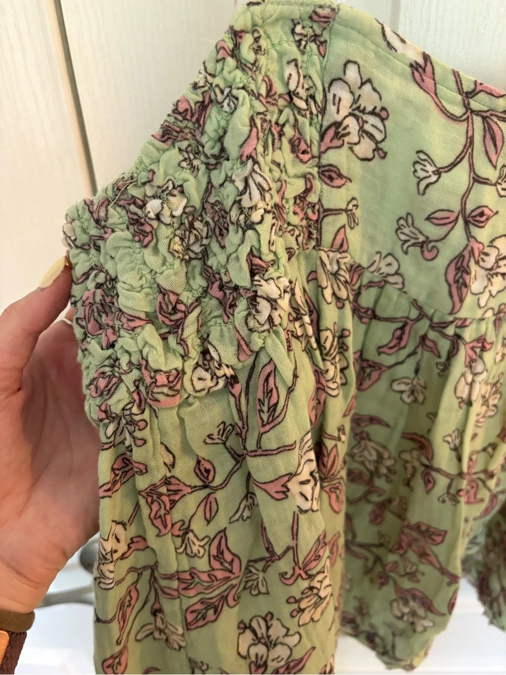 Free People flowy smocked